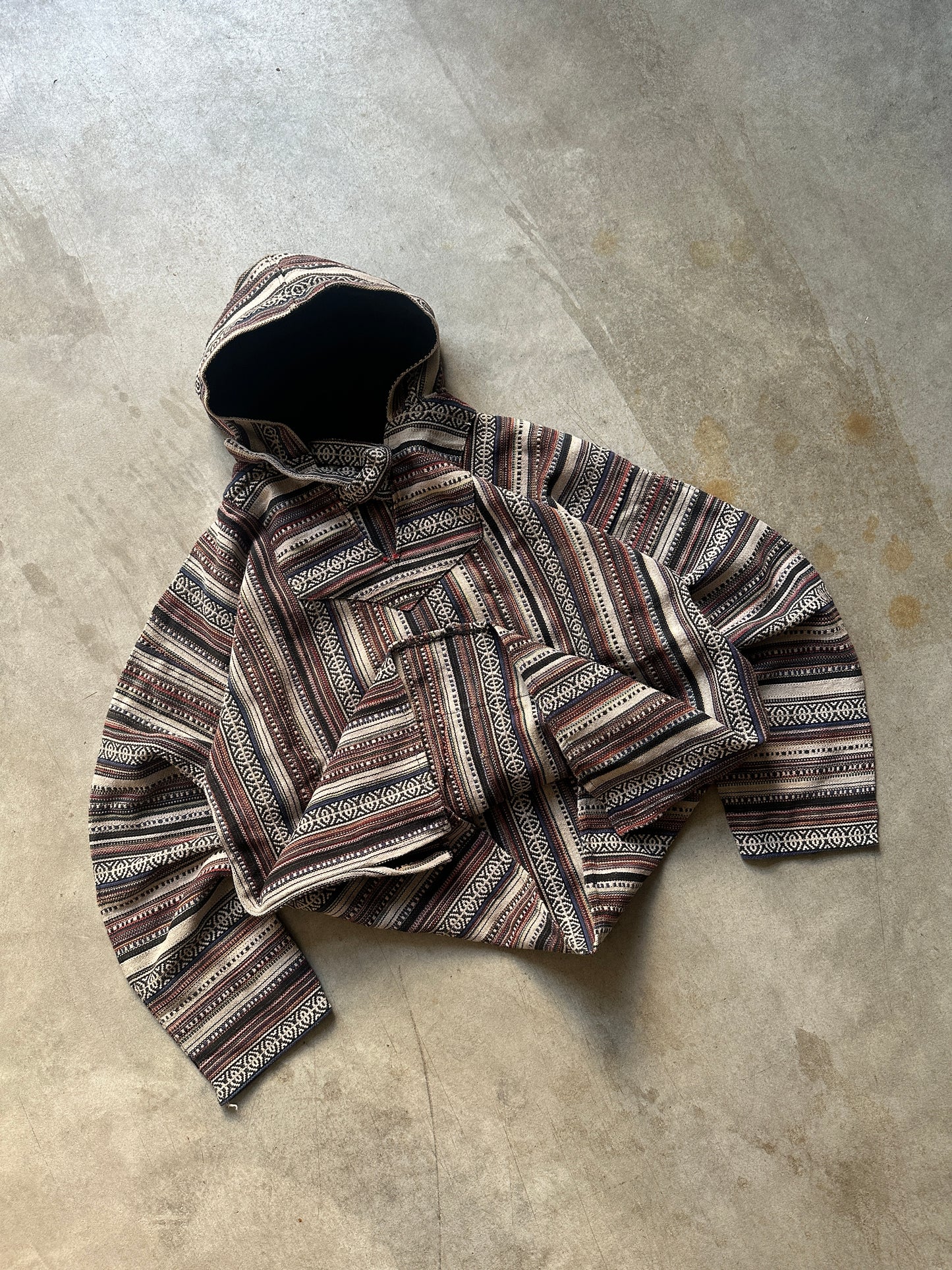 MEXICAN BAJA PONCHO HOODIE