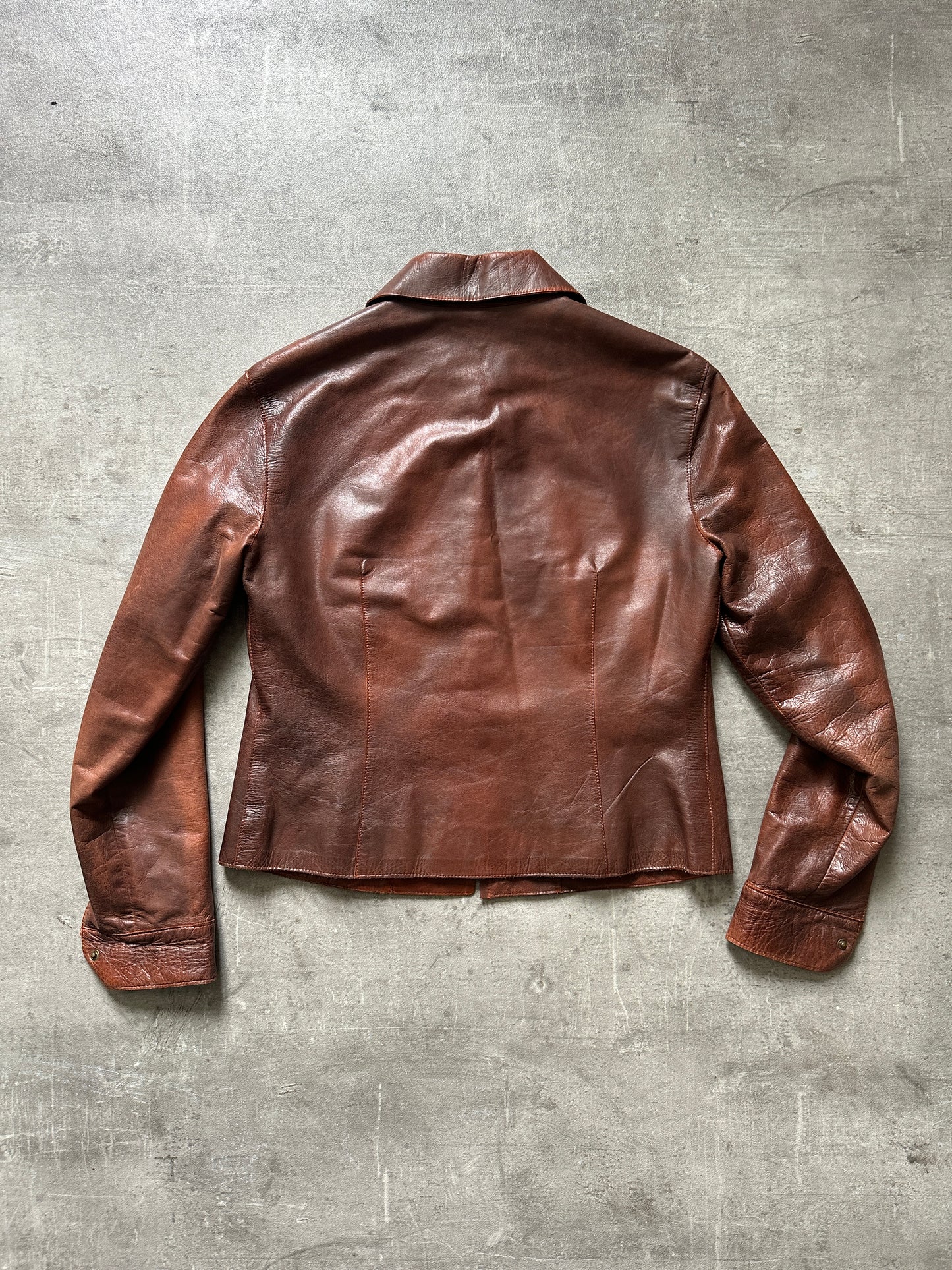 1970's ORANGE CROPPED JACKET
