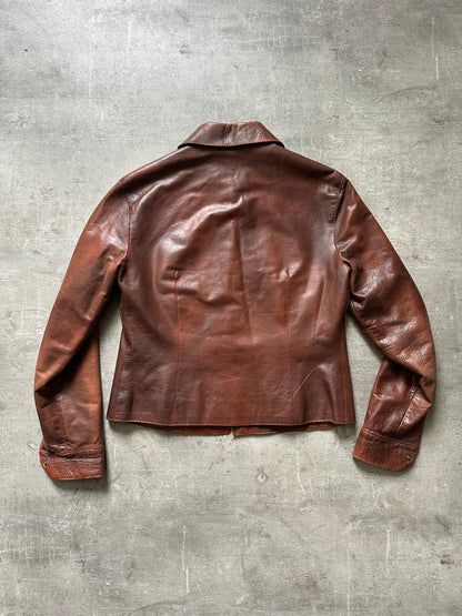 1970's ORANGE CROPPED JACKET