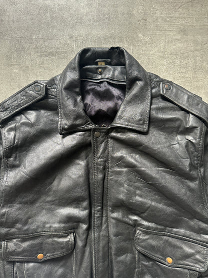 1980's VINTAGE LEATHER AVIATOR JACKET