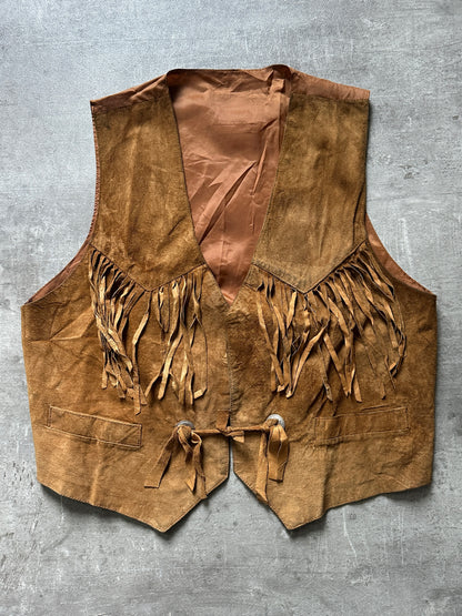 1980's TEXAS SUEDE FRINGE VEST